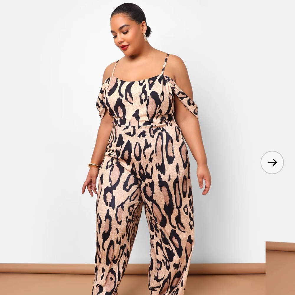 Rebdolls Animal Print Jumpsuit